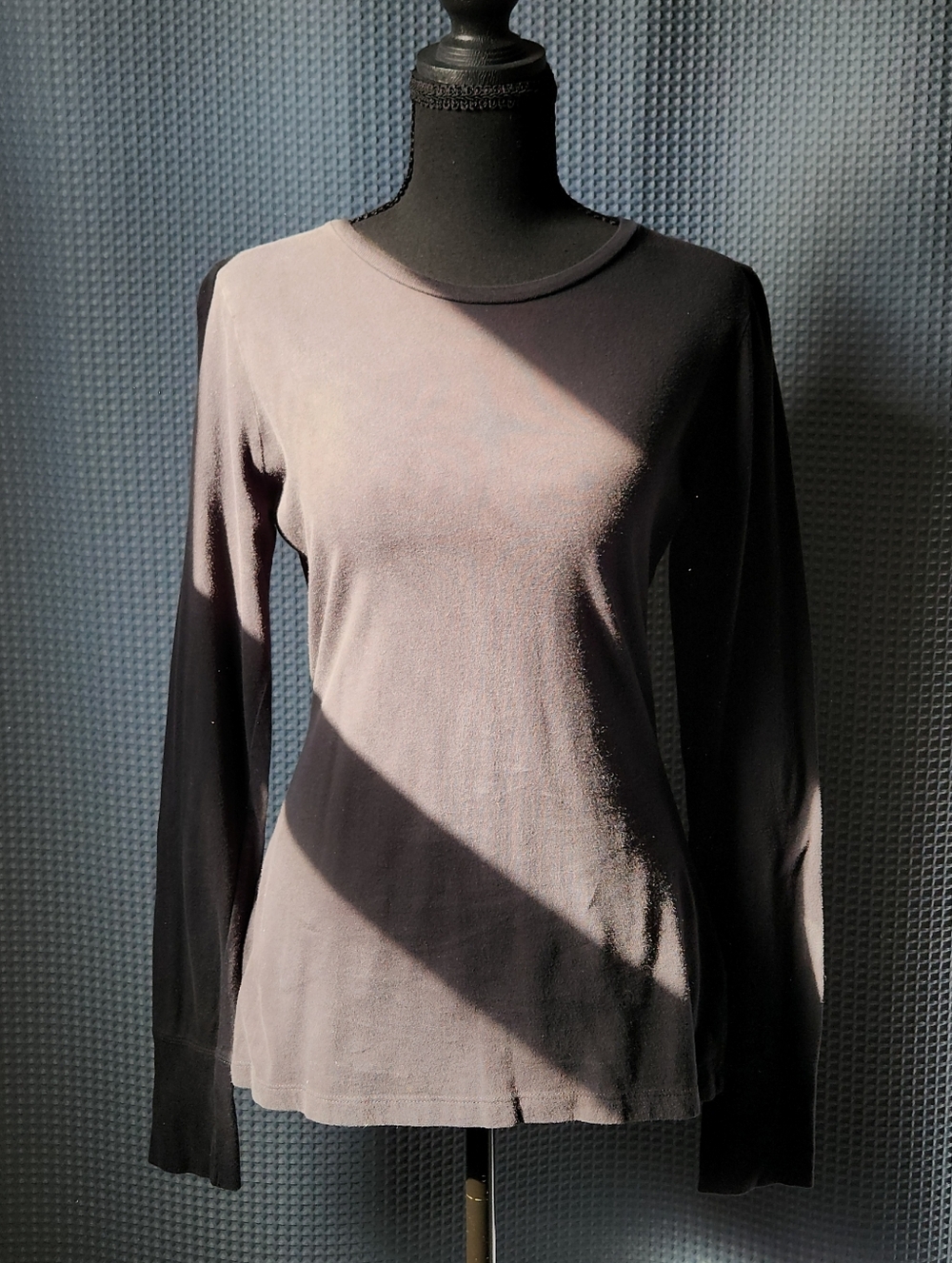 Maurices Basic Black Long Sleeve Crewneck Top